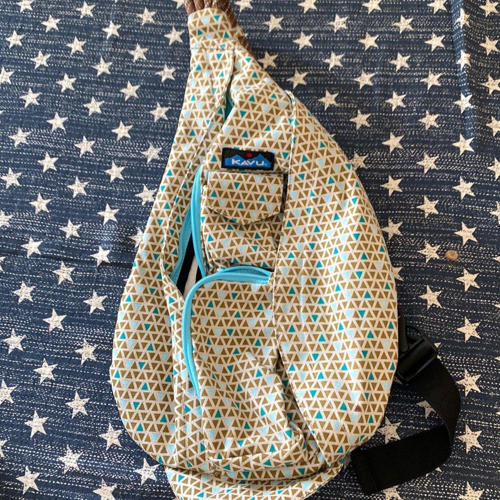 New KAVU Rope Sling Backpack Crossbody Shoulder Strap Bag Hiking Travel Outdoor